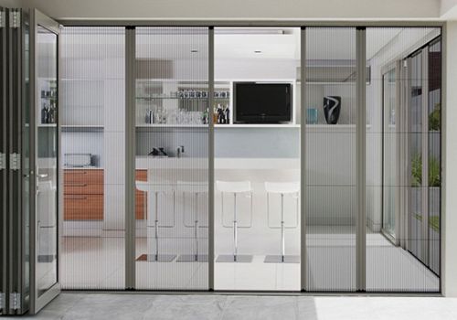 Cửa lưới xếp có ray hệ 27 Plus